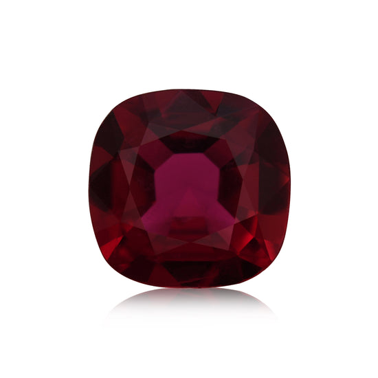 1,25 Karat roter mosambikanischer Kissen-Rubin GIA