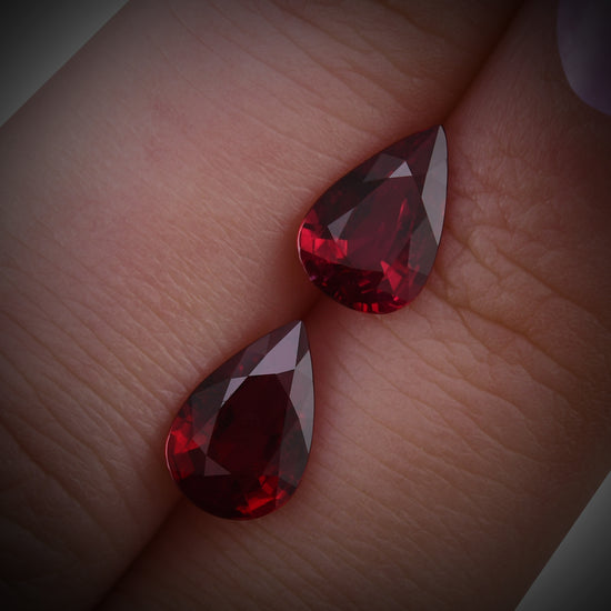 2.62 Carat Red MOZAMBICAN Pear Ruby GIA