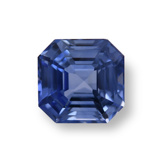 9.28 Carat Blue SRI LANKAN Sq. Emerald Sapphire CD