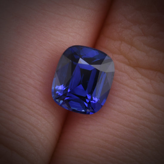 3.11 Carat Blue SRI LANKAN Cushion Sapphire CD