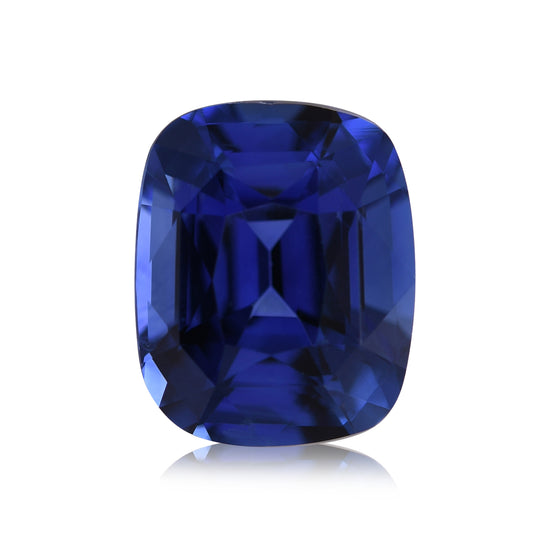 3.26 Carat Blue SRI LANKAN Cushion Sapphire CD