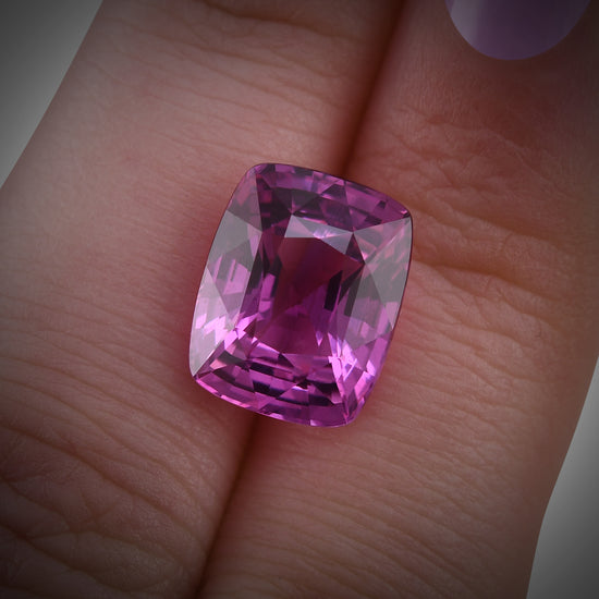 8.12 Carat Pink SRI LANKAN Cushion Sapphire CD