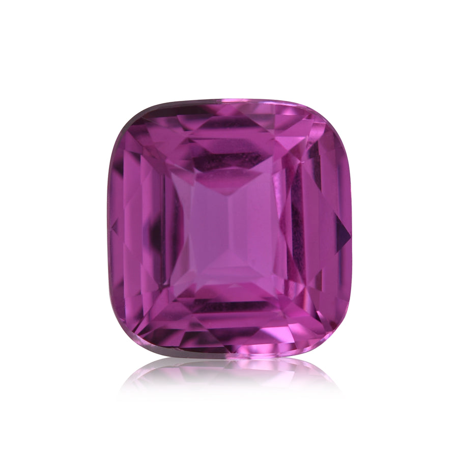 3.13 Carat Pink MADAGASCAR Sq. Cushion Sapphire CD