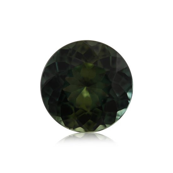 1,53 Karat grüner MADAGASKAR Rundsaphir