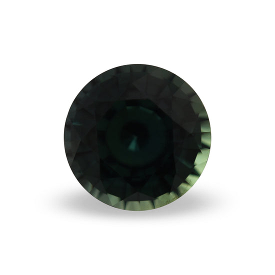 1.29 Carat Green MADAGASCAR Round Sapphire