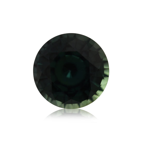 1,29 Karat Grüner MADAGASKAR Rund-Saphir
