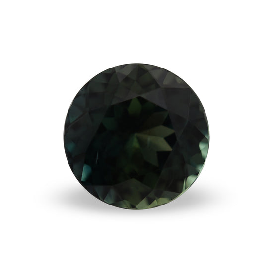 1.29 Carat Green MADAGASCAR Round Sapphire