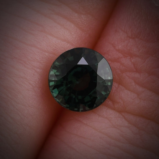 1.24 Carat Green MADAGASCAR Round Sapphire