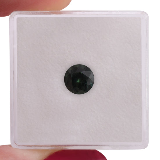 1.22 Carat Green MADAGASCAR Round Sapphire