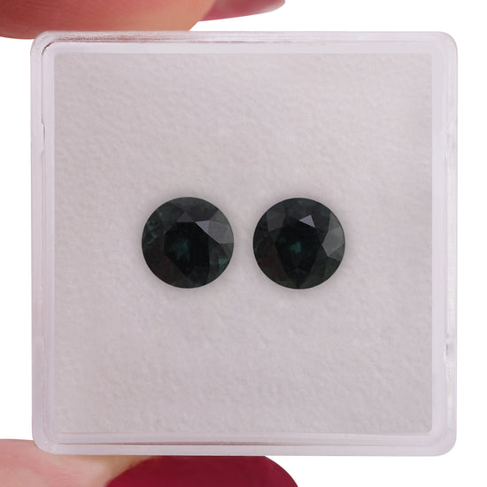 2.37 Carat Green MADAGASCAR Round Sapphire