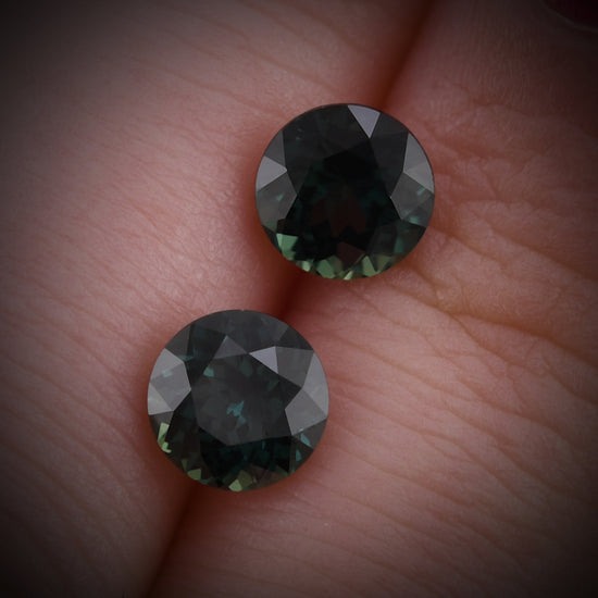 2.37 Carat Green MADAGASCAR Round Sapphire