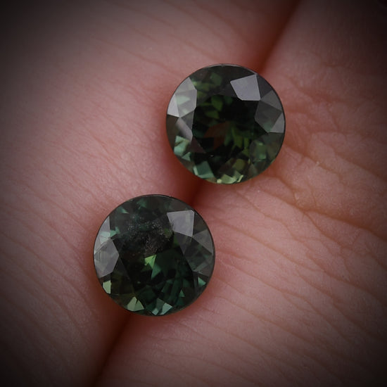 2.18 Carat Green MADAGASCAR Round Sapphire