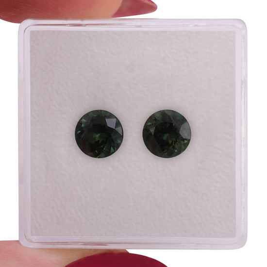 2.18 Carat Green MADAGASCAR Round Sapphire