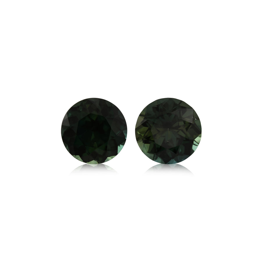 3.14 Carat Green MADAGASCAR Round Sapphires