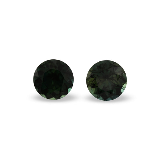 3.14 Carat Green MADAGASCAR Round Sapphire