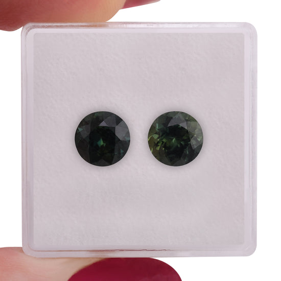 3.09 Carat Green MADAGASCAR Round Sapphire