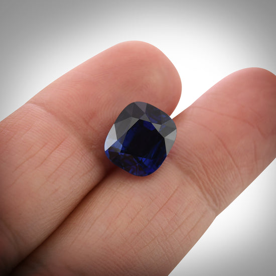 5.26 Carat Blue SRI LANKA Cushion Sapphire GRS