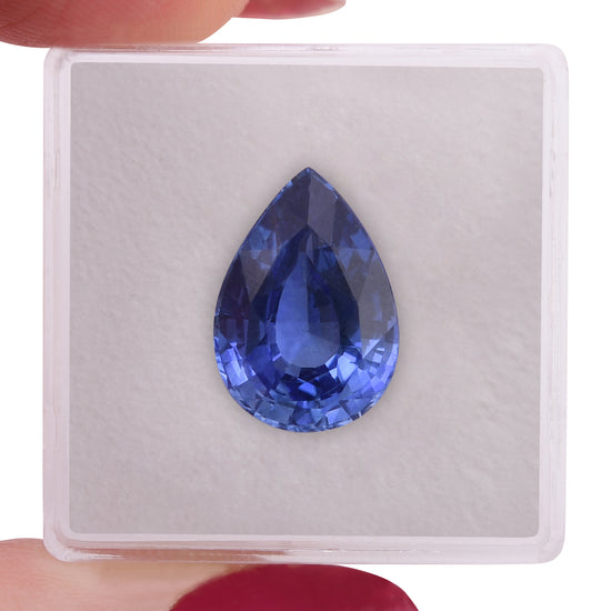 6.99 Carat Blue SRI LANKAN Pear Sapphire CD