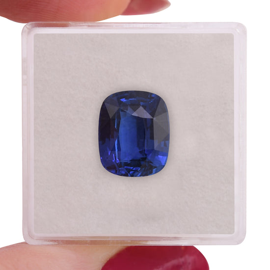 5.34 Carat Blue SRI LANKAN Cushion Sapphire CD