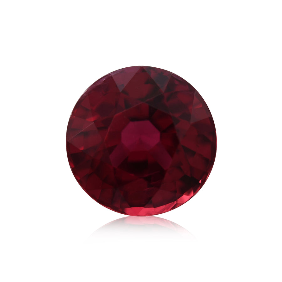 1.64 Carat Red MOZAMBIQUE Round Ruby GIA