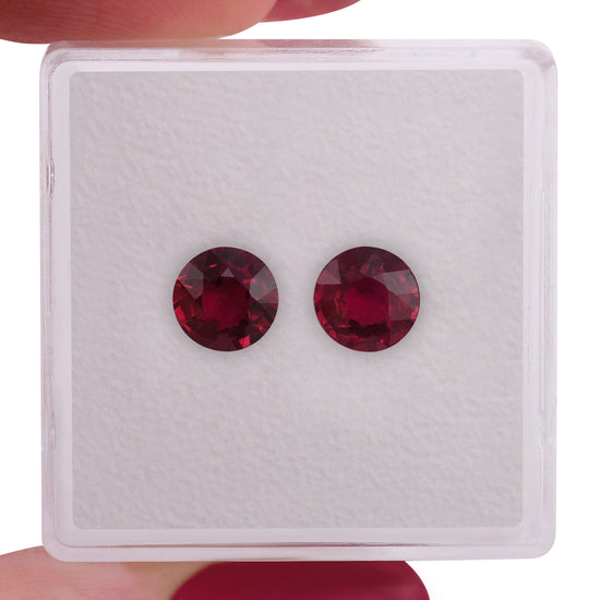 1.82 Carat Red MOZAMBICAN Round Ruby
