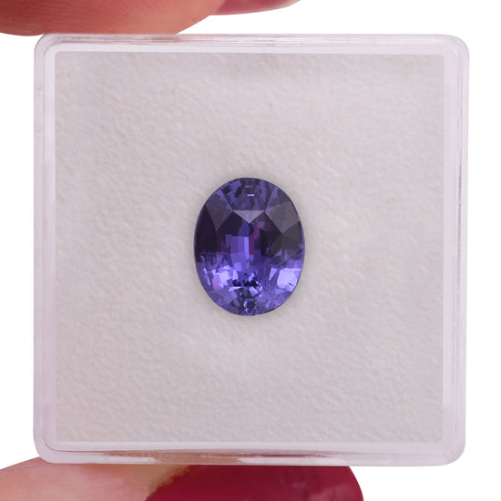 2.55 Carat Purple MADAGASCAR Oval Sapphire