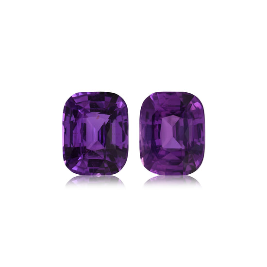 3.29 Carat Purple MADAGASCAR Cushion Sapphire