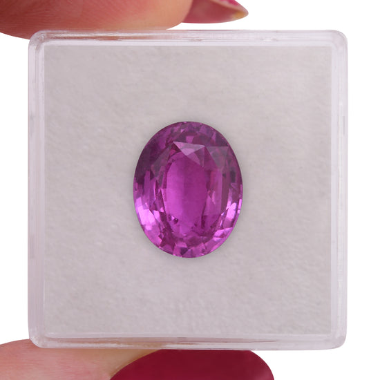 6.02 Carat Pink MADAGASCAR Oval Sapphire CD