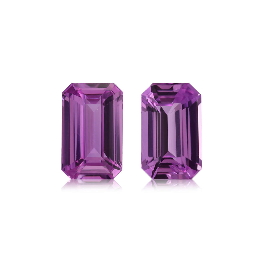 4.07 Carat Pink MADAGASCAR Emerald Sapphires Pair
