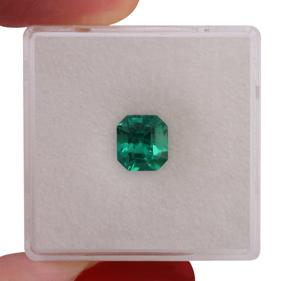 1,23 Karat Grüner KOLUMBIEN Smaragd GRS