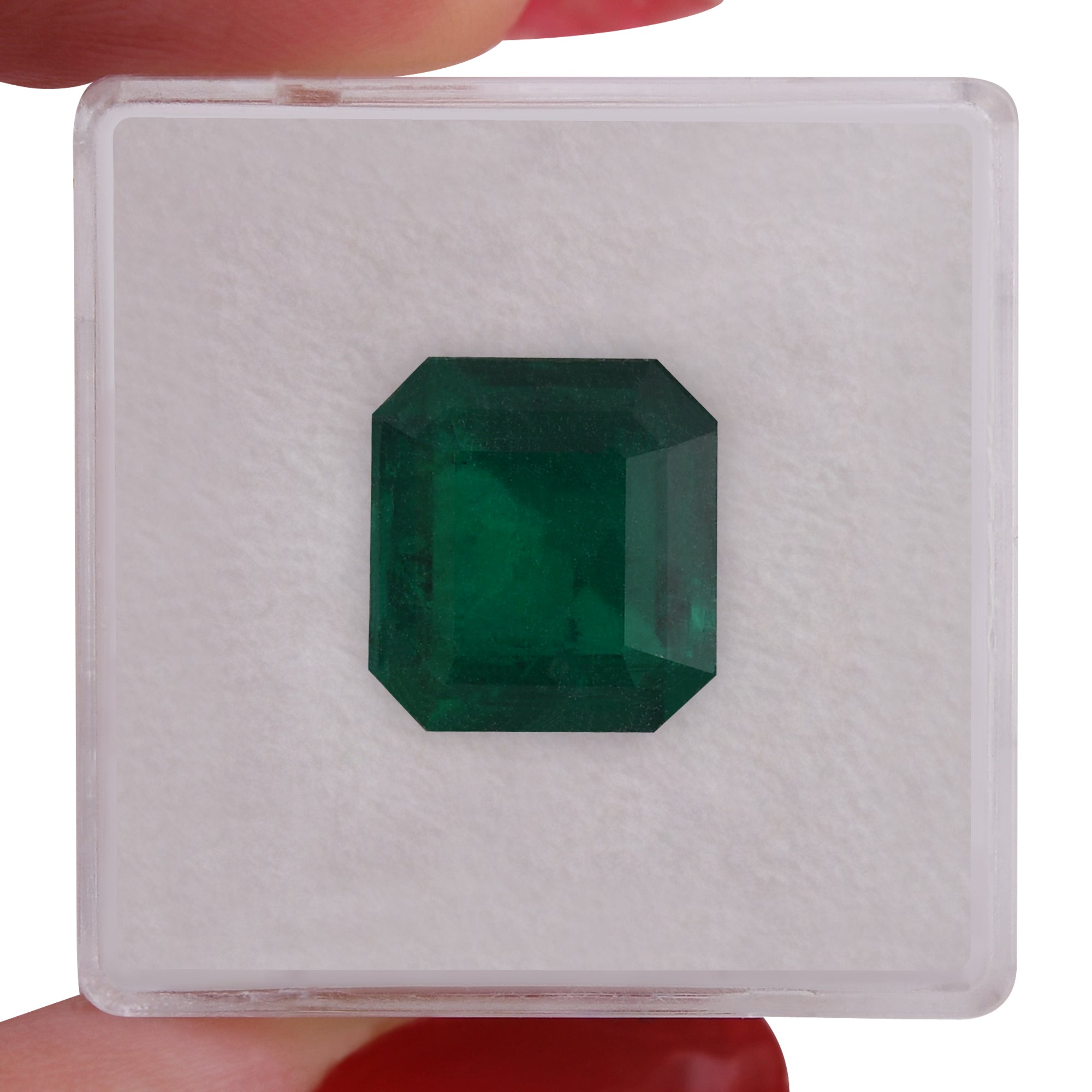 4.14 Carat Green COLOMBIAN Emerald Emerald GRS | LEIBISH