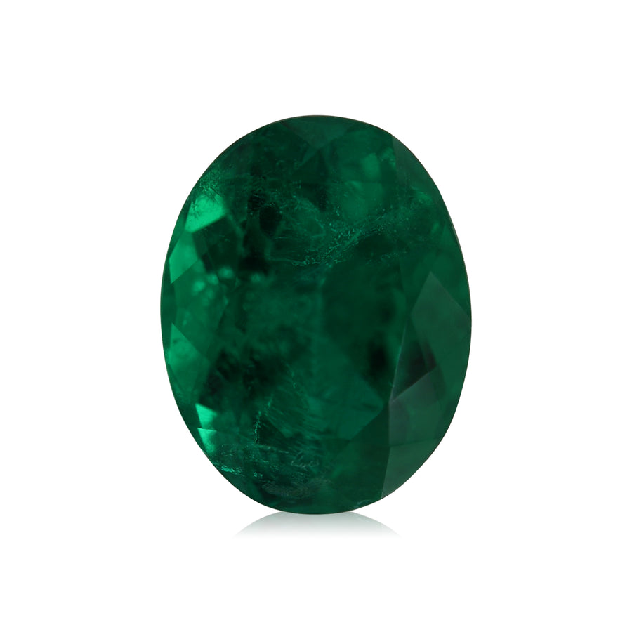 1.36 Carat Green COLOMBIAN Oval Emerald CD