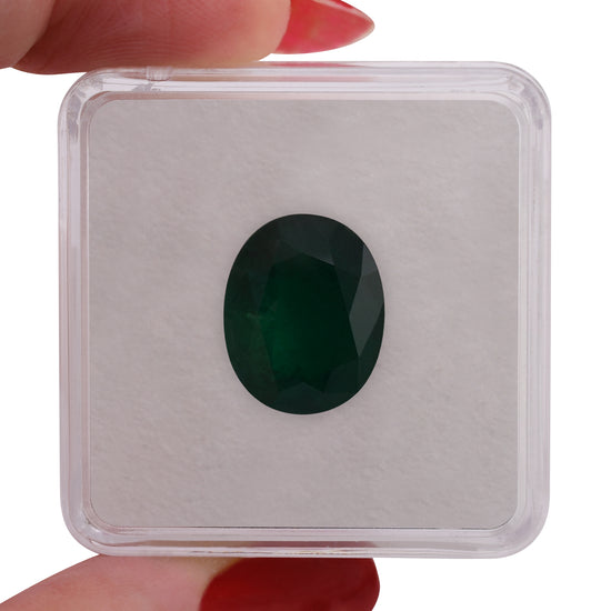 8.31 Karat Grüner KOLUMBIANISCHER Oval-Smaragd CD