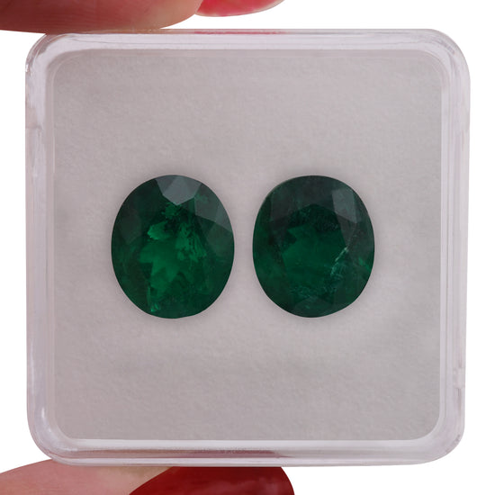 10.11 Carat Green COLOMBIAN Oval Emerald CD