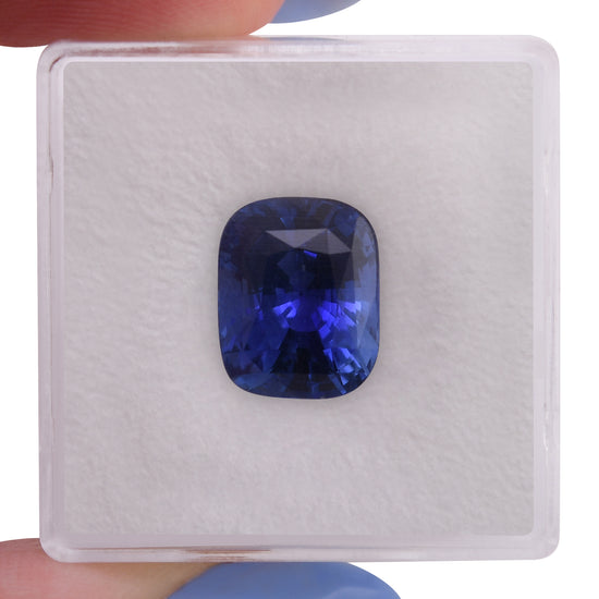 6.04 Carat Blue SRI LANKAN Cushion Sapphire AGL