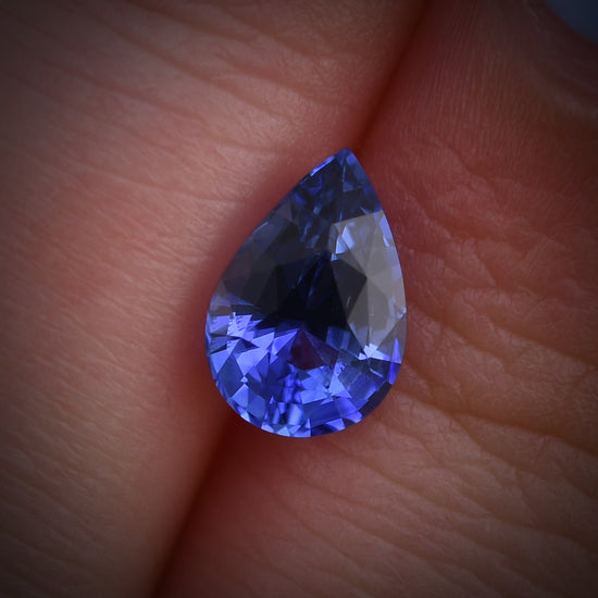 1.75 Carat Blue SRI LANKAN Pear Sapphire