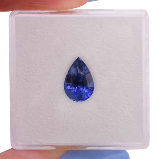 1.75 Carat Blue SRI LANKAN Pear Sapphire