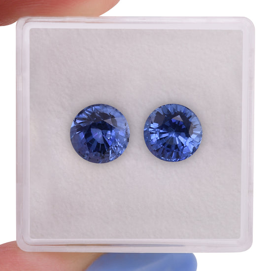 3.78 Carat Blue SRI LANKAN Round Sapphire