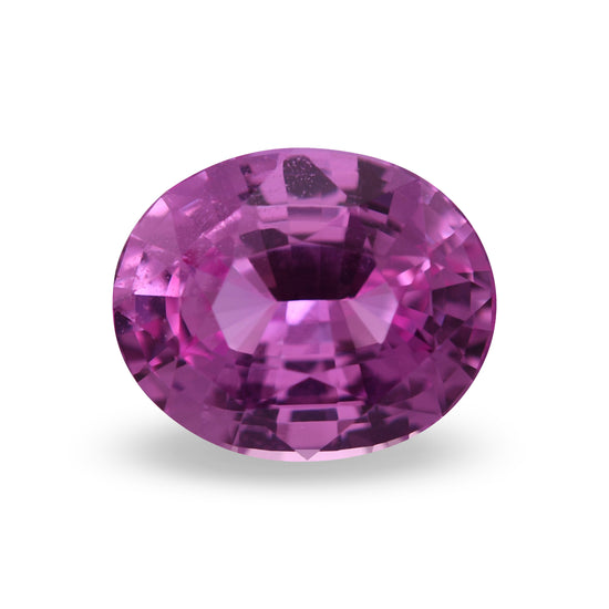4.12 Carat Pink MADAGASCAR Oval Sapphire GIA