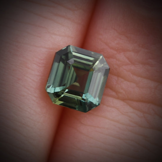 2.06 Carat Green MADAGASCAR Sq. Emerald Sapphire