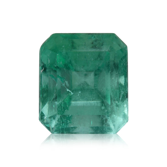 6,12 Karat Grüner KOLUMBIANISCHER Smaragd im Oktagonschliff GIA