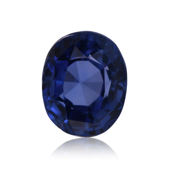 7.18 Carat Blue SRI LANKAN Oval Sapphire GIA