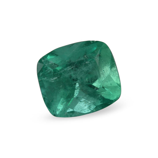 8.68 Carat Green COLOMBIAN Cushion Emerald GIA
