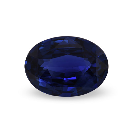 13.60 Carat Blue  Oval Sapphire GIA