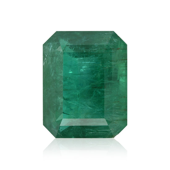 38,37 Karat Grüner Achteck-Smaragd
