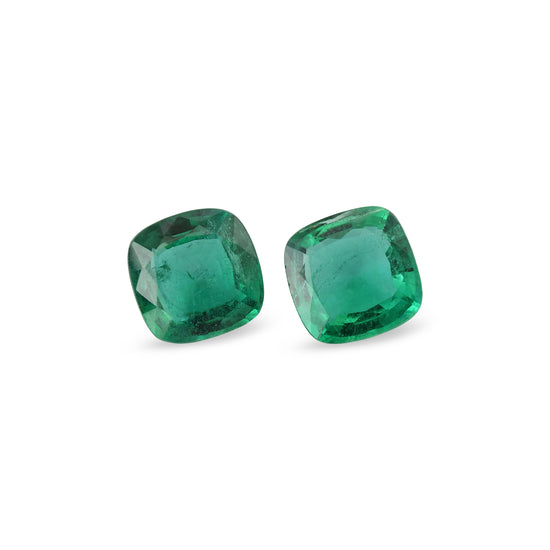 7.97 Carat Green  Cushion Emerald