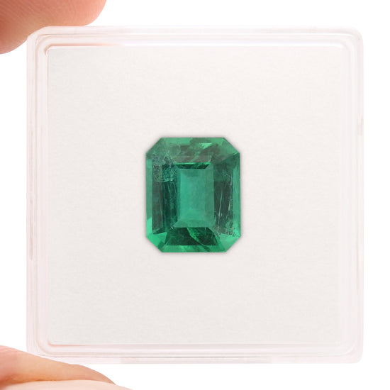 2.35 Carat Green ZAMBIAN Octagon Emerald GRS