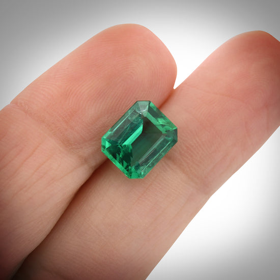 2.35 Carat Green ZAMBIAN Octagon Emerald GRS