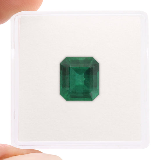 2.52 Carat Green ZAMBIAN Octagon Emerald GRS