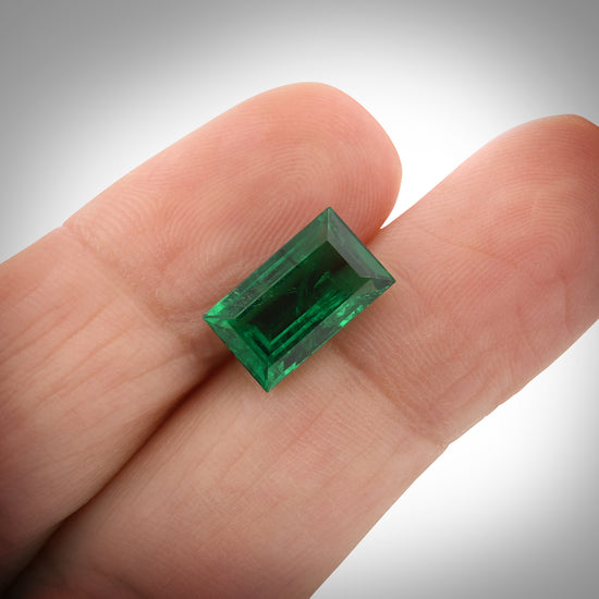 2.74 Carat Green ZAMBIAN Octagon Emerald GRS